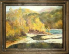 "Осенняя пора в горах", х.,м., 30х40, 2004 г.