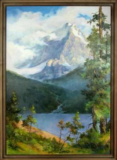 "Вершины озера Шавло", х.,м., 100х70, 2004 г.